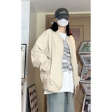 大码春季棒球领夹克潮酷宽松工装风男外套J7220-P45【特价】Q，男装夹克，电商A007