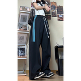 春夏条纹撞色大码三条杠运动裤直筒长裤休闲裤K8592-P30【特价】，男装休闲裤，电商A007
