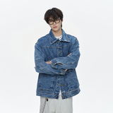 春季潮流小标休闲大码宽松男女立体牛仔外套夹克J301-P65【特价】，男装夹克，电商A007