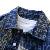 休闲大码复古潮流立体剪裁做旧牛仔外套夹克J8282-P58【特价】，男装夹克，电商A007