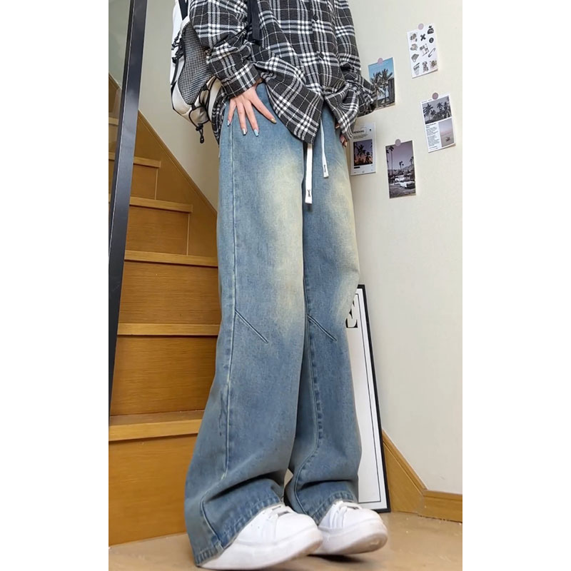 美式复古直筒休闲大码宽松潮流牛仔裤休闲裤K8538-P42【特价】Q,男装牛仔裤,电商A007