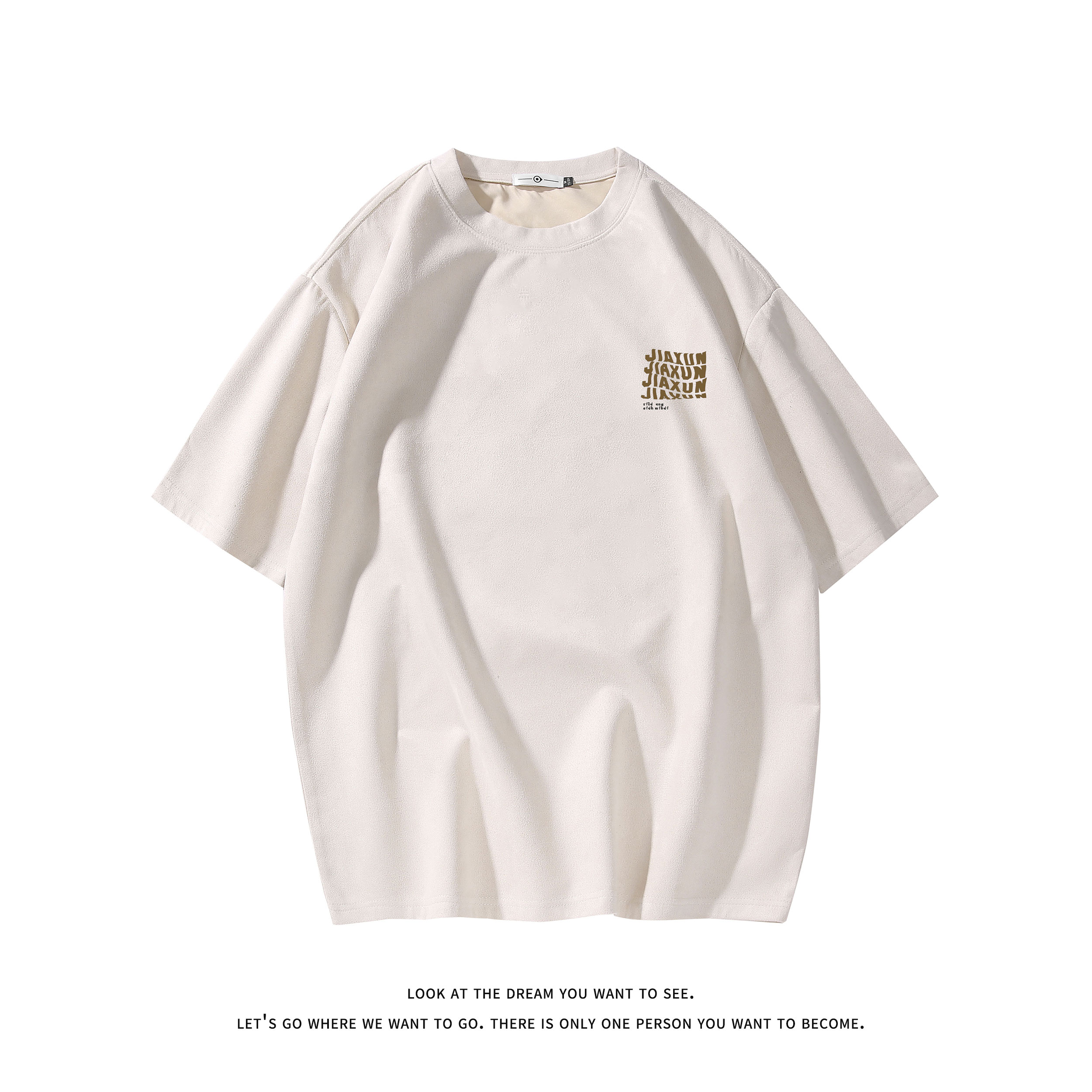 夏季大码休闲潮流美式麂皮绒字母印花短袖T恤T3462-P22【特价】,男装T恤,电商A007