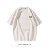 夏季大码休闲潮流美式麂皮绒字母印花短袖T恤T3462-P22【特价】，男装T恤，电商A007