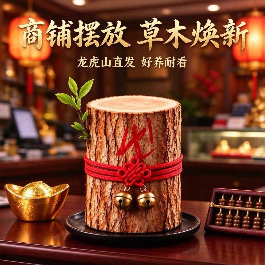 【雷击香龙活木】能开花的香龙血树木居家装饰摆件