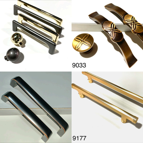 人气锌合金轻She家装黑金灰柜门抽屉拉手家具衣柜门安装把手现货