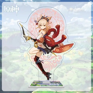 原神周边宵宫同人胸章吧唧镭射徽章 立牌摆件流沙票卡套卷轴挂画