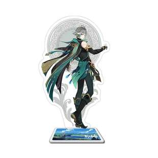 原神周边艾尔海森同人胸章吧唧镭射徽章立牌流沙票卡套卷轴挂画