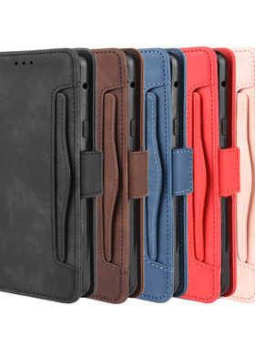 适用LG G8X ThinQ手机壳多卡槽LG G8S ThinQ翻盖皮套LG V50S ThinQ保护壳钱包LG K50/LG Q60/LG K30 2019/LG