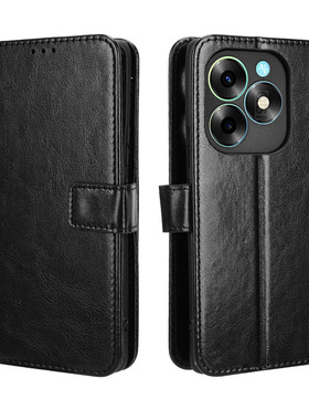 适用ITEL S23手机壳S23+手机皮套翻盖 A26插卡挂绳 A18疯马纹S18/S663L/Vision 5