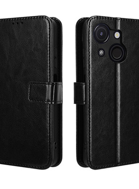 适用ITEL A50手机壳翻盖itel A50C/ itel P65 4G手机皮套 RS4疯马纹挂绳插卡ITEL P40