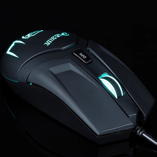 达尔优 V7电脑发光电有线游戏鼠标CF吃鸡CS竞技加重鼠标