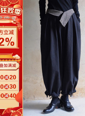 沪小鹿纸样 设计感多种穿法阔腿裤纸样裁剪图缝纫做衣服样板 M87