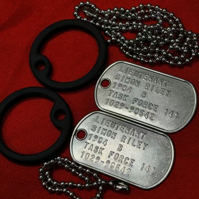 Ghost狗牌SIMON RILEY身份牌周边游戏手办使命召唤项链COD凸版