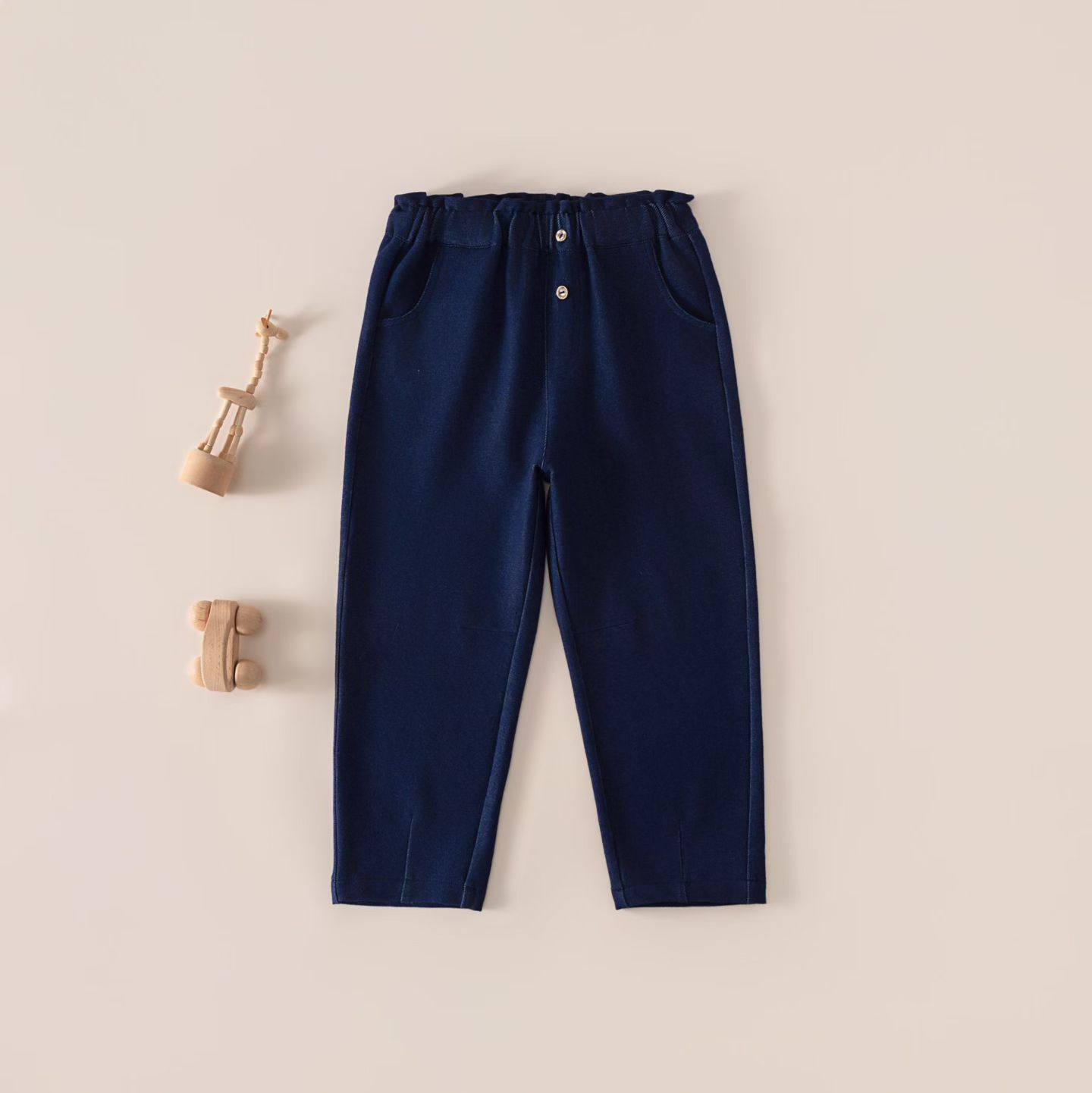 gb好孩子童装2026春夏新品正品女童高弹牛仔长裤裤子146221HB1201