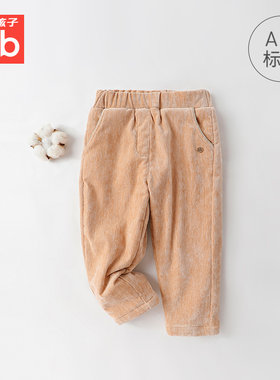 gb好孩子童装专柜正品秋冬新品平绒加绒夹裤长裤子143241HB120E