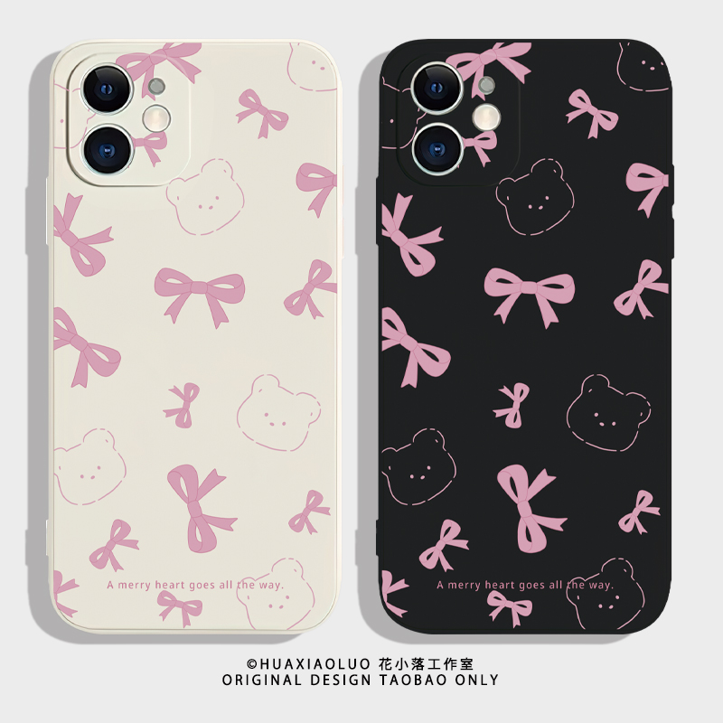 小熊宝贝~趣味可爱iPhone15promax苹果14plus小米13华为mate60新款p50适用11荣耀vivoX100一加12少女心手机壳