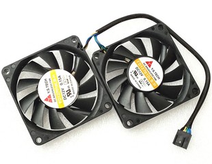 全新元山7010 7CM散热风扇 4线薄滚珠 FD127010LB 12V 0.15A 1拖2