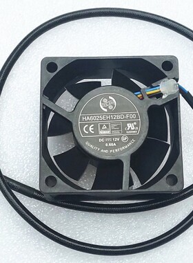 全新ONG HUA 6025 6CM风扇 4线双滚珠HA6025EH12BD-F00 12V 0.60A