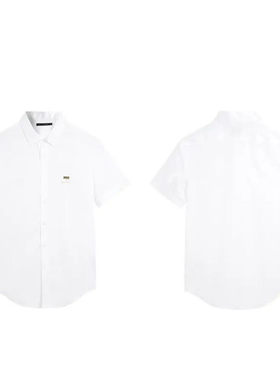 太系列剪标男装夏季新款时尚精致刺绣修身短袖衬衫XQ2404/T-49