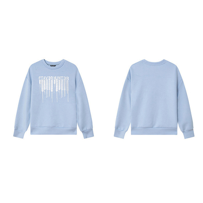 专柜价579【语】休闲简约工艺印花时尚圆领长袖卫衣30840/天-133