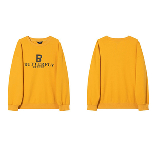 天 专柜价549 圆领卫衣30300 休闲简约字母印花套头长袖 语