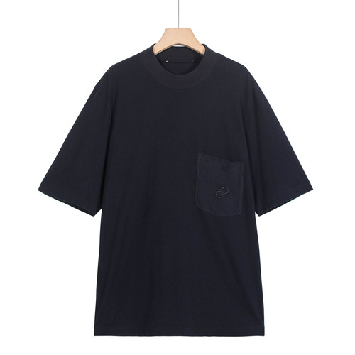 摩系列剪标男装夏季新款小圆领刺绣胸袋短袖T恤CAI1TEE030/3-10