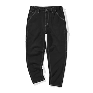 太系列剪标男装秋冬潮流休闲工装明线加绒牛仔裤RU4E32/62/T-140