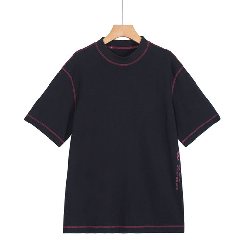 摩系列剪标男装夏季新款时尚明线小圆领短袖T恤FZ01TEE038/3-27