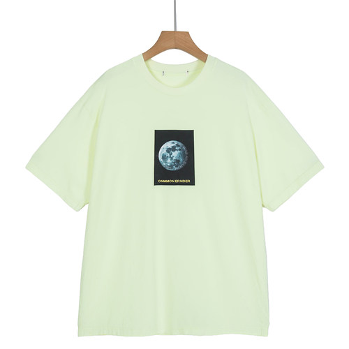 摩系列剪标男装夏新款外太空印花短袖后背字母T恤CB01TEE044/3-8