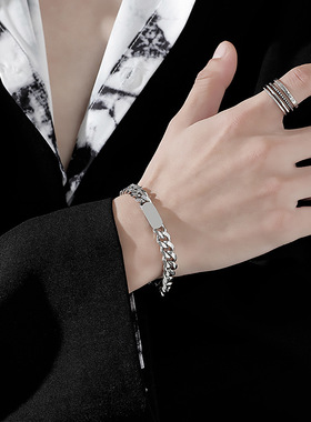 古巴手链男潮ins小众设计简单