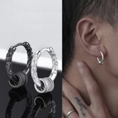 单只中国风耳坠潮女气质耳环2024年新款 耳钉男士 金箍棒个性 潮学生