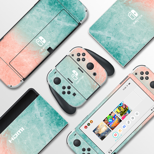 「OLED贴纸」Switch oled贴纸保护痛贴猫爪贴膜配件摇杆帽彩壳