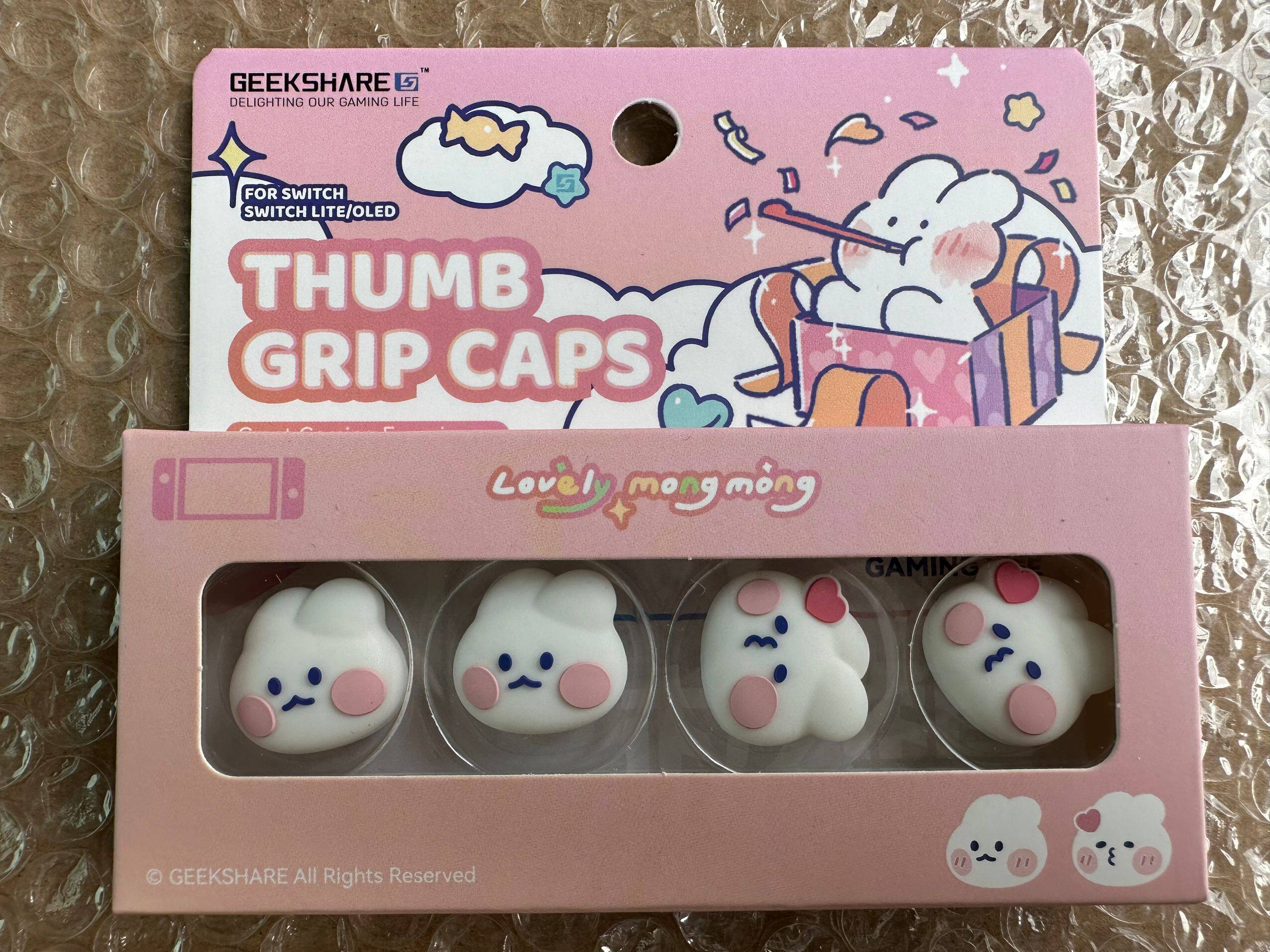 스위치 로커 캡 NS 실리콘 귀여운 토끼 버튼 캡 OLED 핸들 보호 캡 라이트 액세서리가 매우 필요합니다