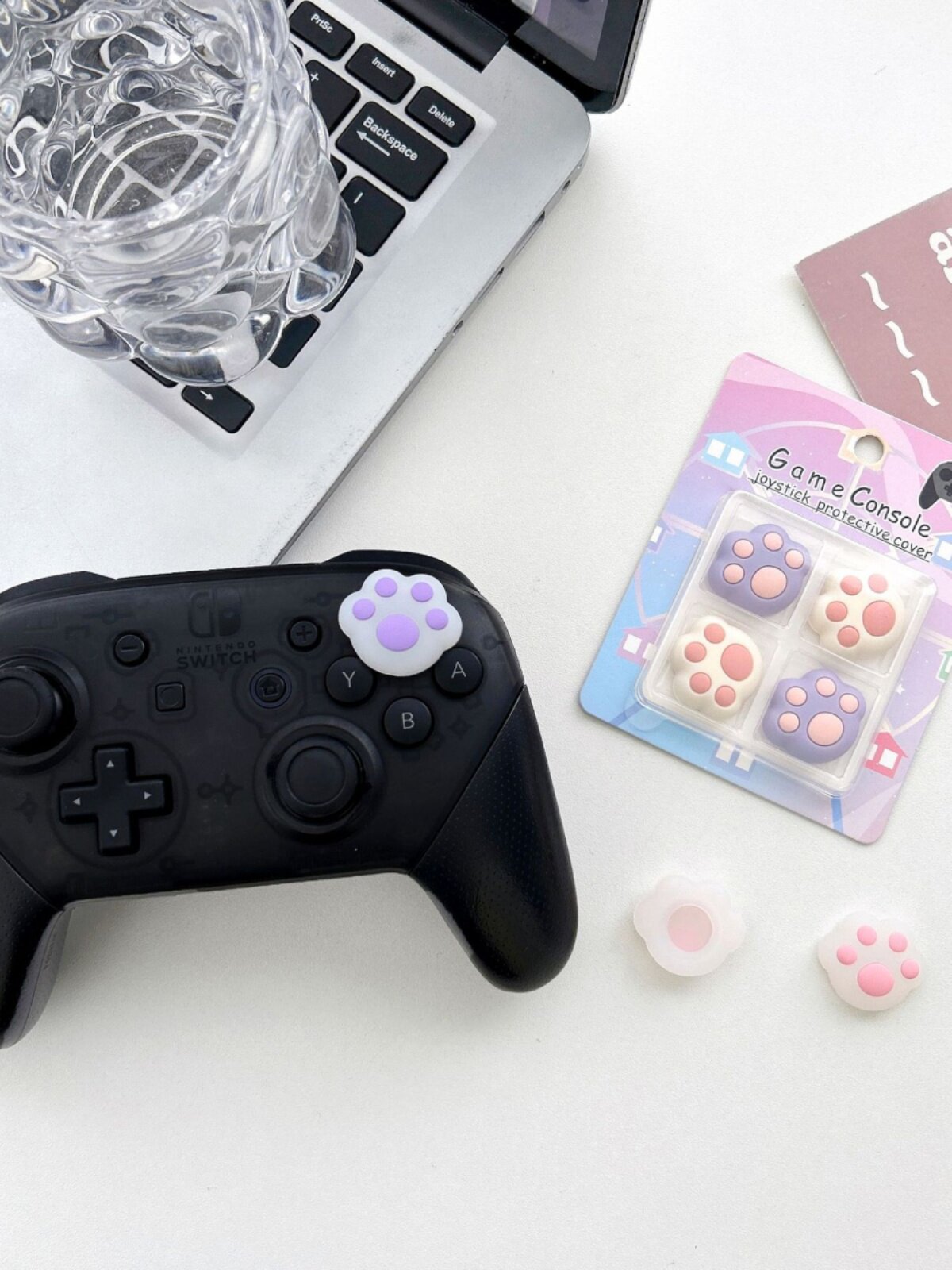 실리콘 고양이 발톱 NINTENDO SWITCH PRO 핸들 로커 로커 커버 NS PRO PS5 PS4 로커 캡