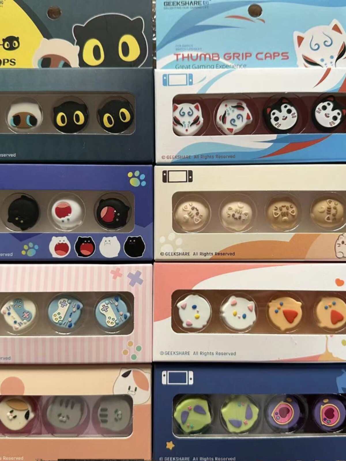 나는 정말로 닌텐도 스위치 로커 캡 OLED 핸들 버튼 라이트 고양이 발톱 실리콘 NS 보호 커버 액세서리를 원합니다