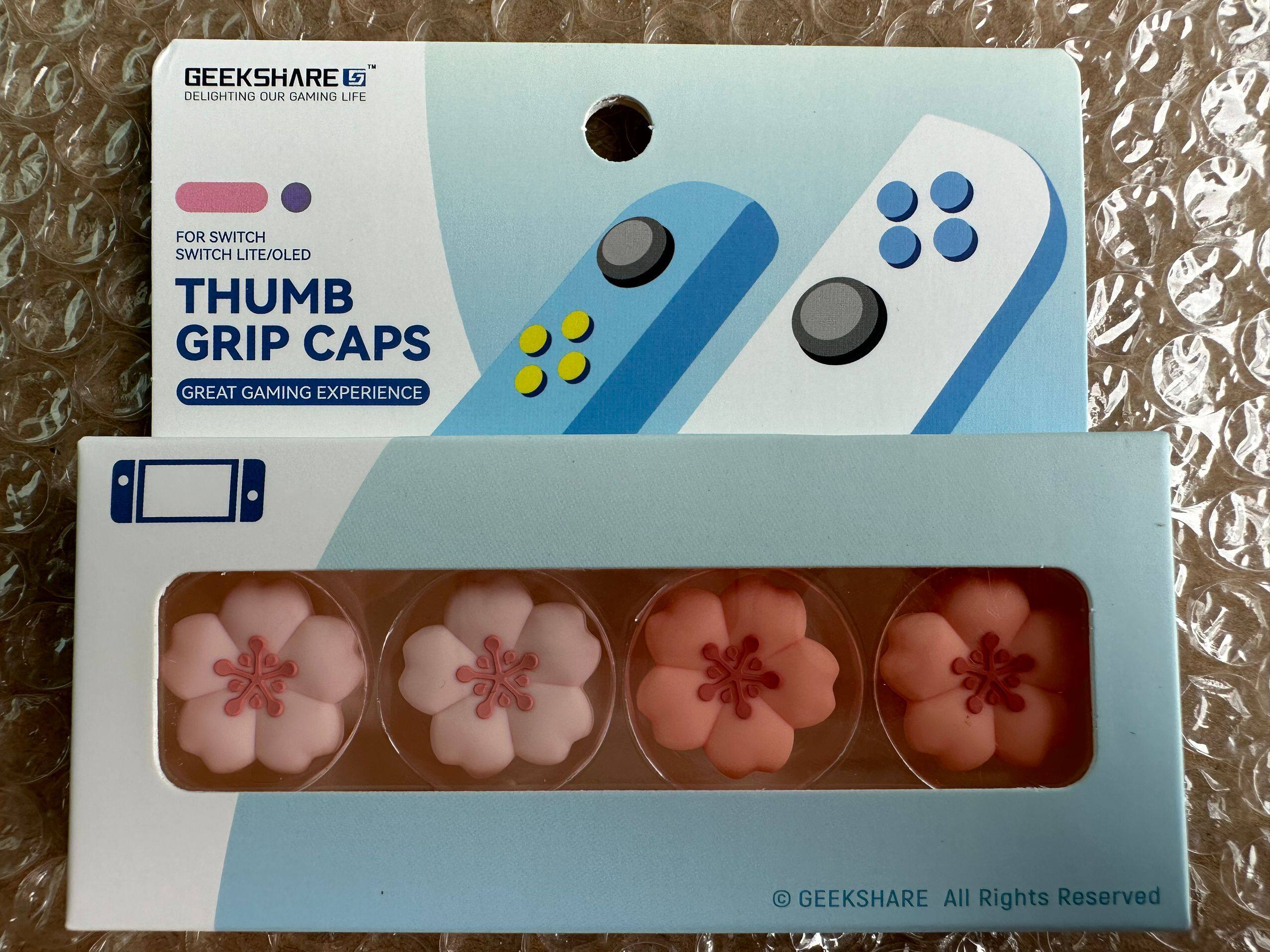 스위치 로커 캡 NS 실리콘 귀여운 꽃 키 캡 OLED 핸들 보호 캡 라이트 액세서리가 매우 필요합니다