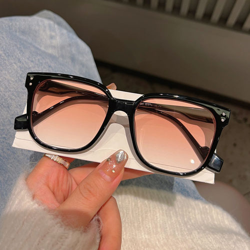 防紫外线方形男女懒人腮红太阳镜