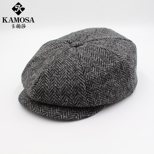 Newsboycap美式复古风八角帽