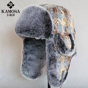 滑雪护耳帽子男女潮毛呢加厚保暖雷锋帽东北棉帽 冬季 KAMOSA 韩版