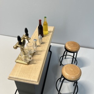 12分娃娃屋酒吧场景配件啤酒瓶复古模型微缩玩具小摆件道具装饰