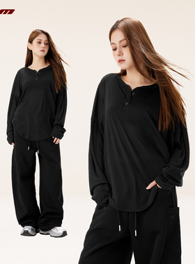 CYRM街舞潮牌爵士舞慵懒长袖女秋宽松跳舞hiphop休闲上衣嘻哈罩衫