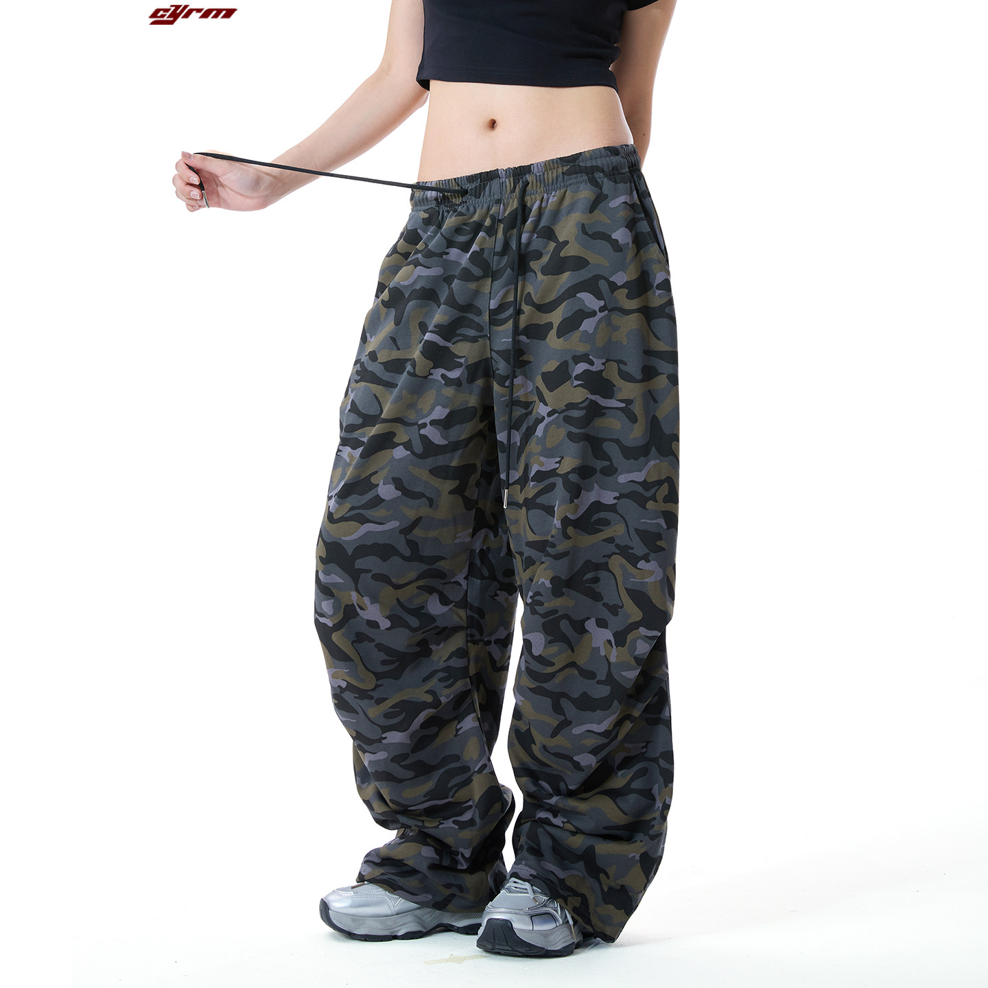 跳舞裤子女春秋宽松复古迷彩工装裤爵士街舞嘻哈伞兵休闲阔腿长裤,女装/女士精品,休闲裤,淘宝优惠券,粉丝福利购,淘宝优惠卷