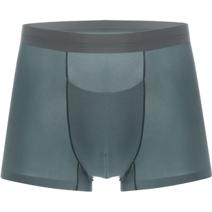 金三塔弹性包覆桑蚕丝 舒适透气 男士纯色平角裤内裤