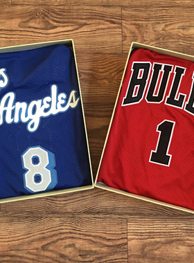 密绣版 公牛队1号罗斯球衣91罗德曼湖人8科比复古蓝色篮球服背心