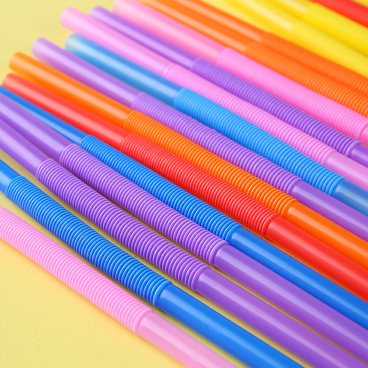 儿童diy彩色吸管50根 幼儿园吹画吸管画手工材料创意工具吸管儿童