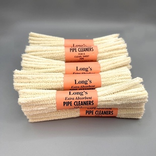 美国朗斯B.J.LONG'S进口烟斗烟道清洁通条软绵少掉毛红标加粗吸水