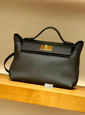 2424 mini女包 老金私定手工坊 纯手缝蜡线进口皮 H家 黑色银扣