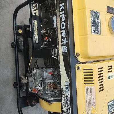 议价KIPOR开普KDE6500E柴油发电机 户外施工应急作业动力设备维修