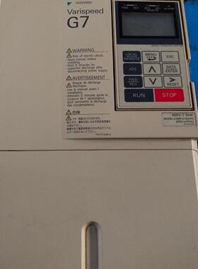 议价安川G7 变频器 7.5KW 380V 功能完好橙色漂亮维修