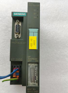 议价6ES7 151-1BA02-0AB0 PLC ET200S PROFIBUS-DP接口模块维修